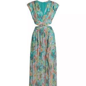 Floral Foil Cut Out Gown